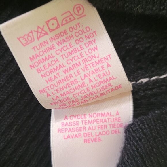 Victoria's Secret Women's Black Scoop Neck Lightweight Sweater with Lace NWOT - Picture 9 of 10